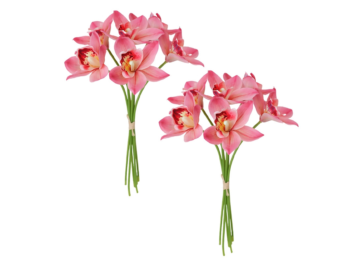 Buquê de Flores Artificiais Pink com 6 Cabeças em Embalagem Reforçada LAXISCREED