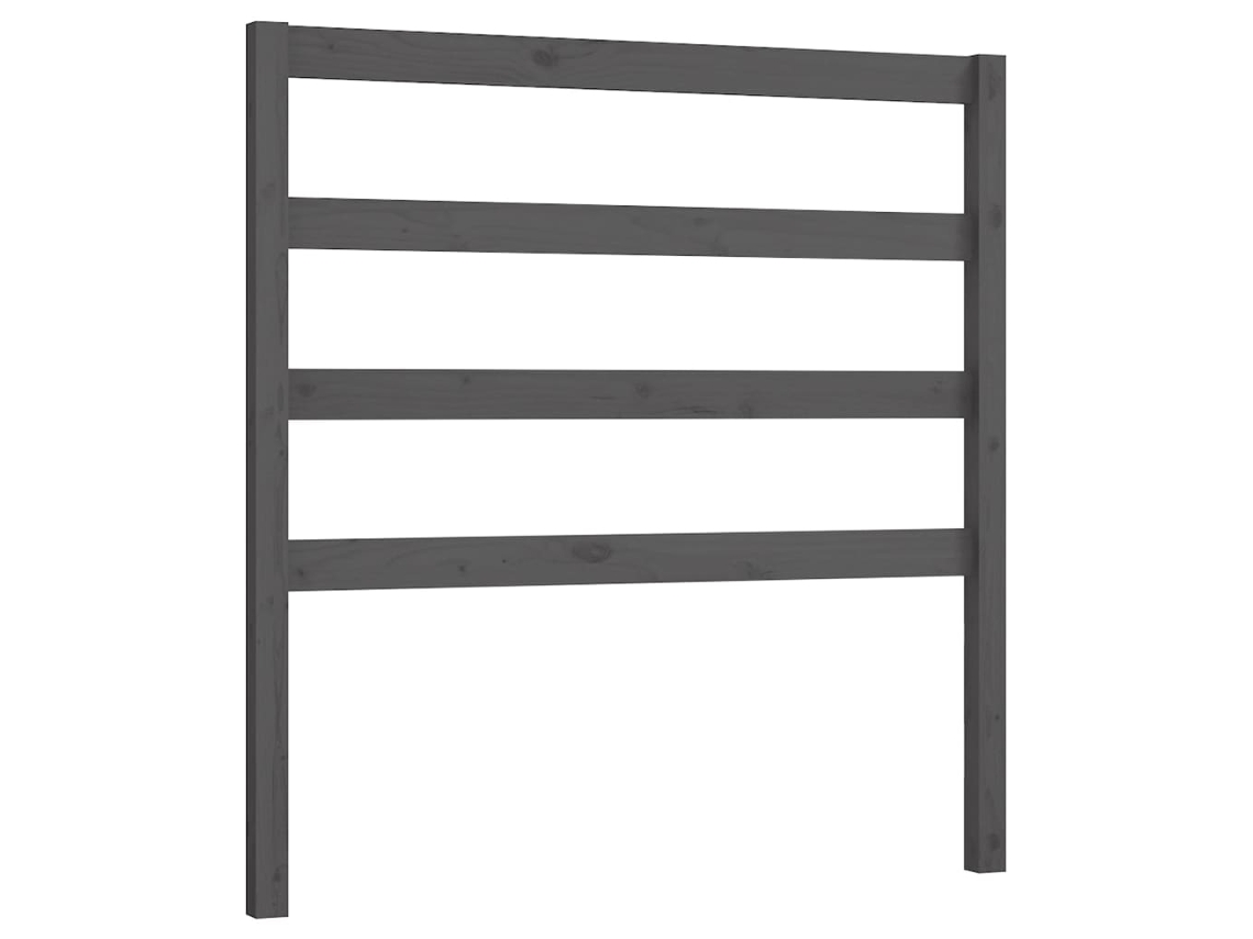 Cabeceira 96x4x100 Cm Pinho Maciço Cinzento MAISON EXCLUSIVE