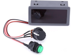 Controlador De Velocidade Motor Pwm 6v, 12v E 24v Com Controle Remoto
