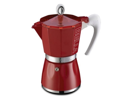 Cafeteira Italiana 3 Xícaras Vermelhas 10803Ro