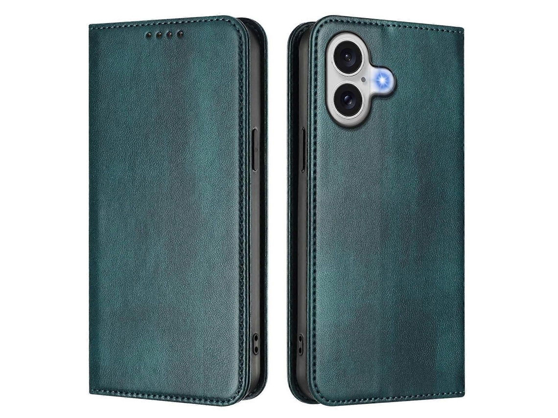 Capa Carteira Para Iphone 17 Com Textura Retrô, Bloqueio Rfid E Revestimento Em Couro - Lingling Preto G