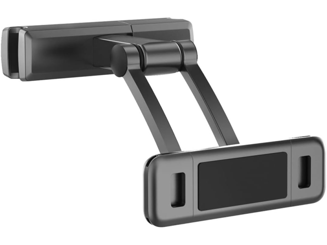 Suporte Giratório De Plástico Para Celular E Tablet No Encosto De Cabeça Do Carro.
