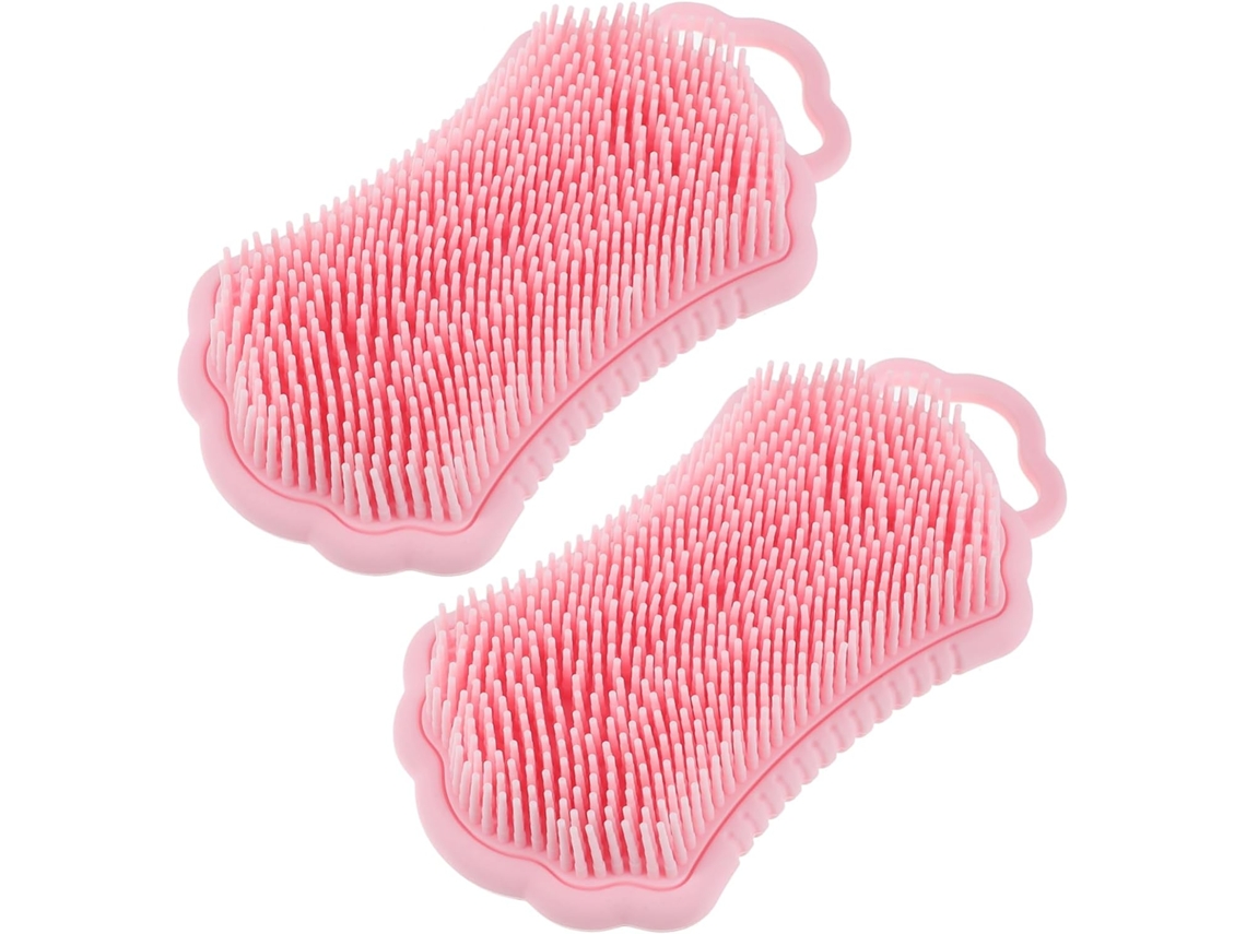 Conjunto De 2 Esponjas Esfoliantes Silicone Kisangel Para Corpo, Banho E Chuveiro, Escova De Banho, Acessório De