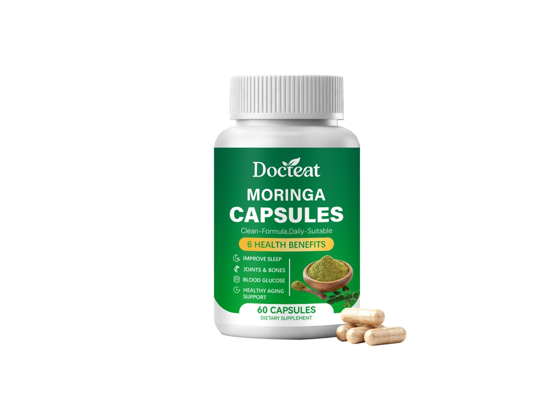 Cápsulas Moringa Docteat Suporte Intestinal Suave