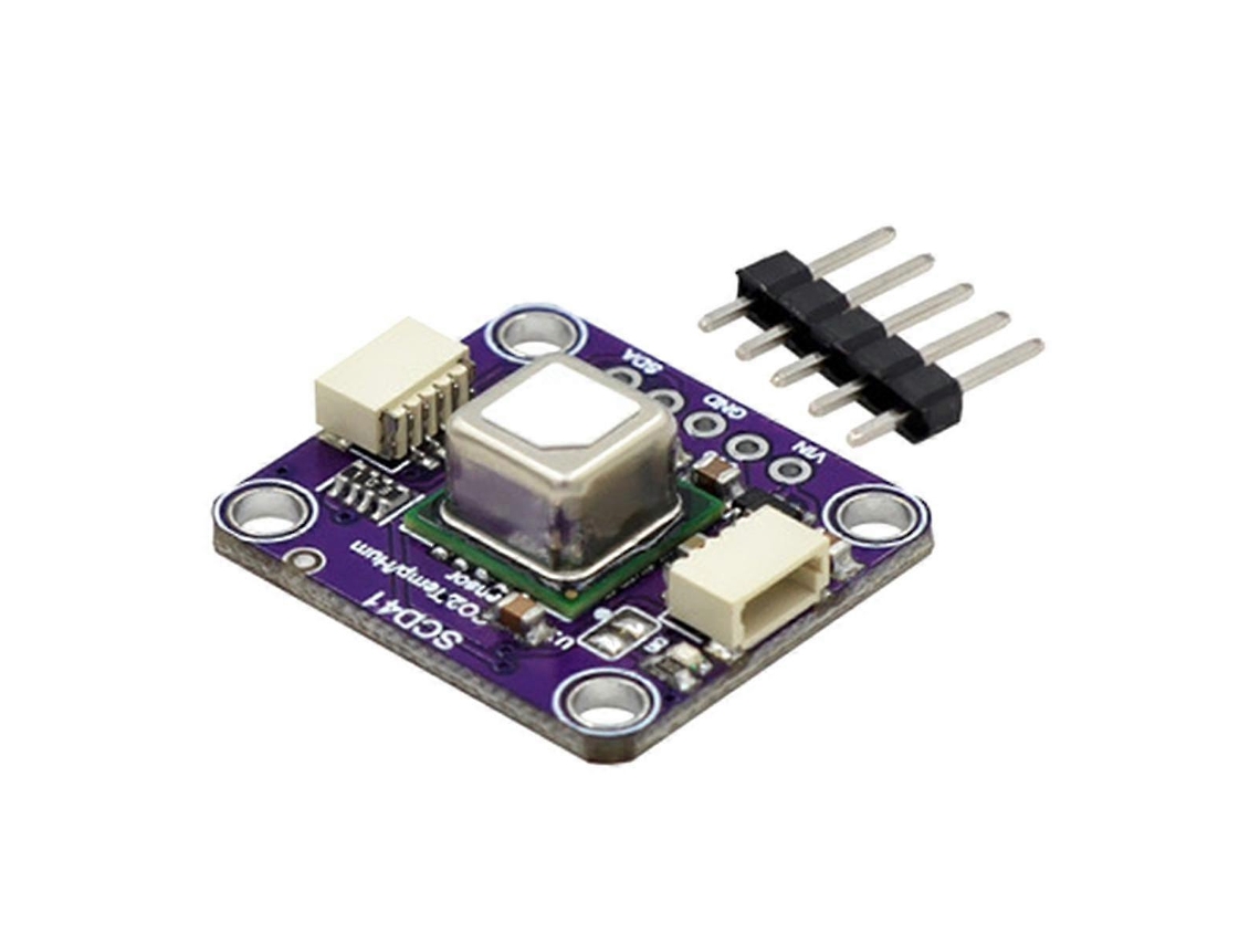 Módulo Sensor De Gás Scd41 Detecta Co2, Dióxido De Carbono, Temperatura E Umidade Em Um Único Sensor Comunicação I2c C Slowmoose