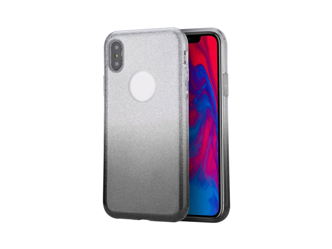 Capa Proteção Gradiente Colorida LAXISCREED Iphone X Preto