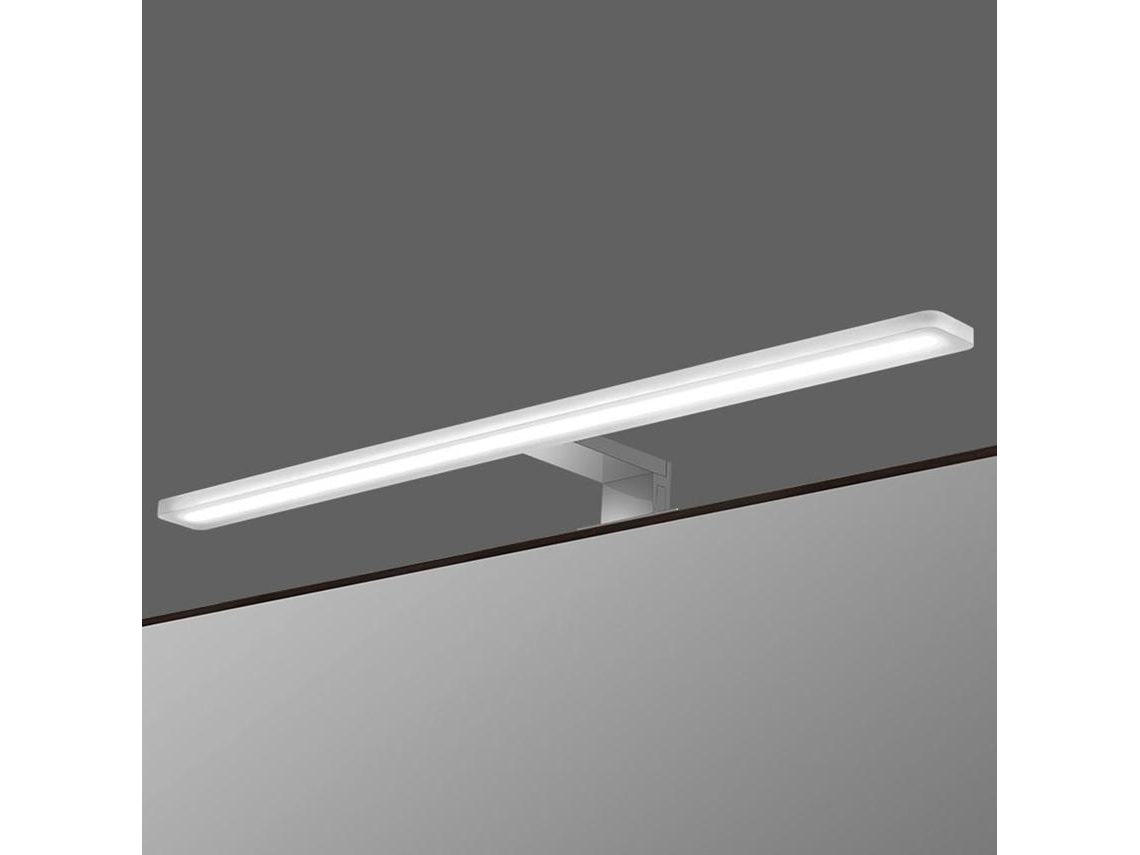 Kibath Luminária Led Espelho Banheiro 60 Cm 12w 600 Lm 4000k Ip44 Alumínio Cromado