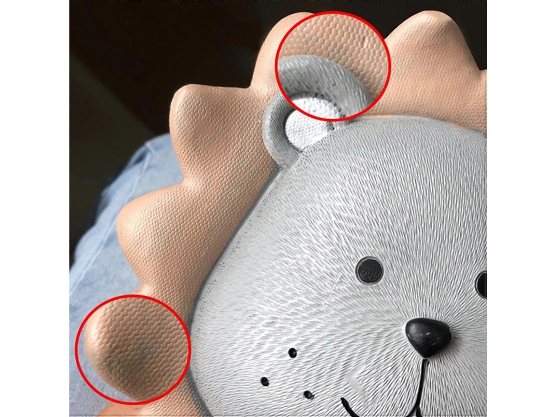 Cofrinho Em Forma De Leão, Adorável Desenho Animado Para Crianças, Animal Decoração Sala Estar, Tamanho G, Marrom. Aquaforge