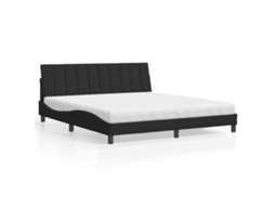 Vidaxl Cama Com Colchão Hanko 180x200 Cm Veludo Preto