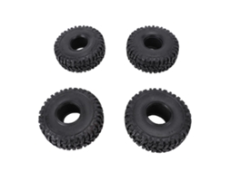 4pcs Pneus De Borracha 120mm 1.9/2.2in Para Carro Rc Crawler Scx10 90046 90047