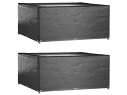 Vidaxl Capas P/ Mobília De Jardim 2 Pcs 16 Ilhós 300x300x75cm Quadrado