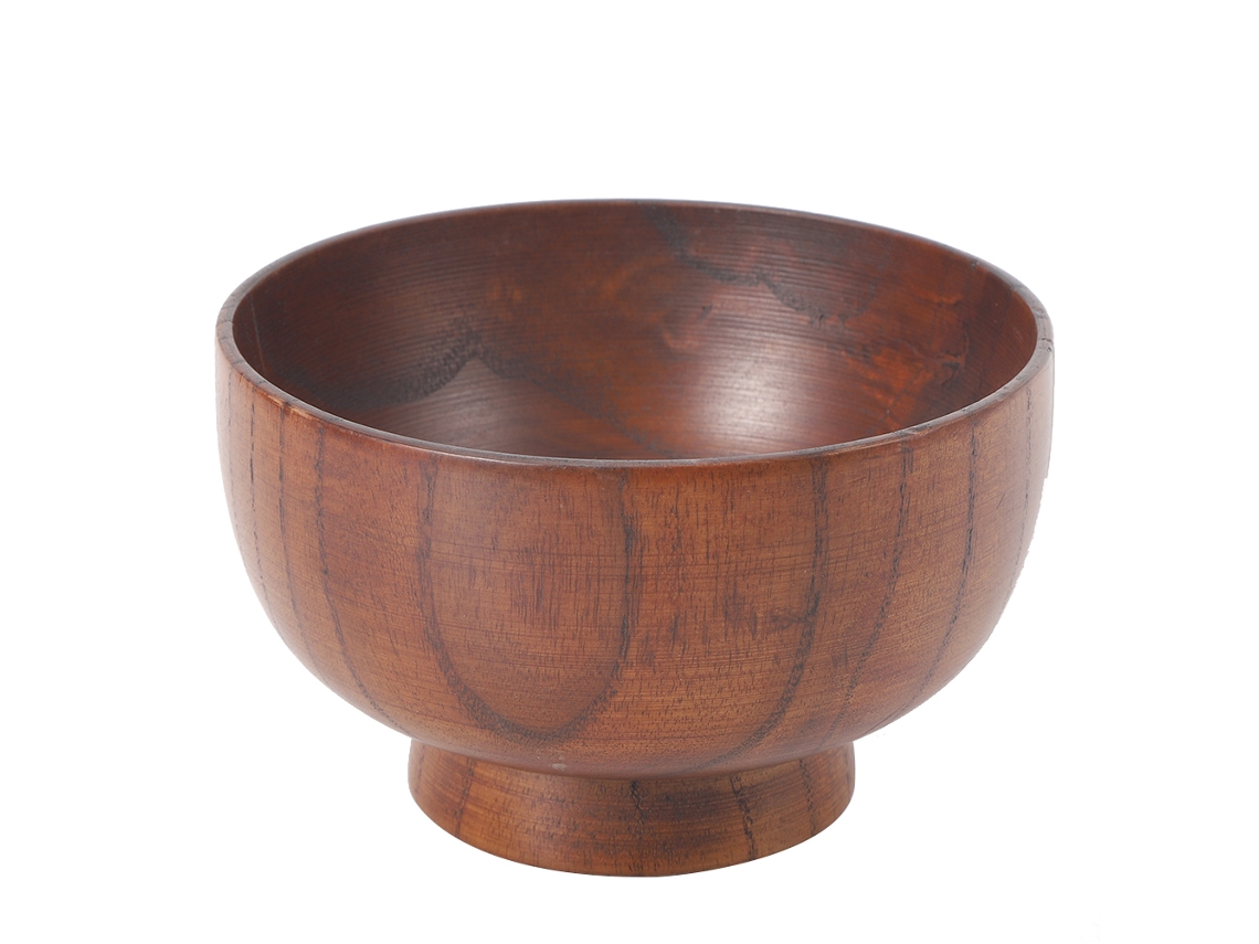 Tigela de Madeira LAXISCREED 14cm para Comida