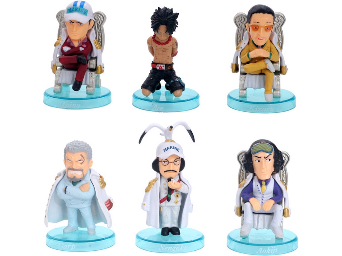 6 Figuras EASTVAPS One Piece Kuzan Ace Sakasky Borsalino Monkey D. Garp