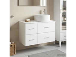 Vidaxl Conjunto De Móveis Para Banheiro 2 Unid. Branco