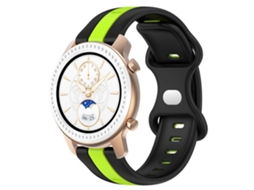 Pulseira De Silicone Bicolor Com Fecho Borboleta Para Amazfit Gtr 42mm 20mm