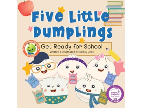 Livro Five Little Dumplings Get Ready for School de Kelsey Chen (Inglês)