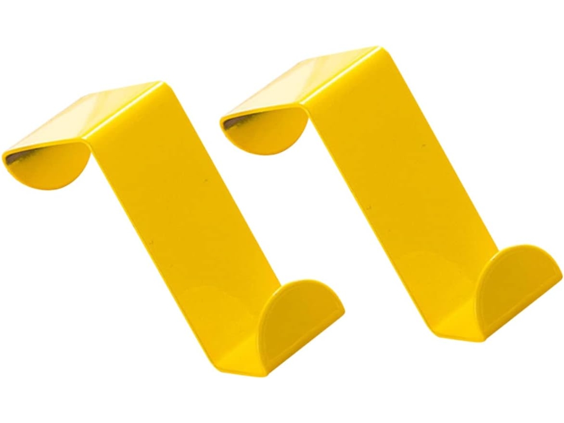 Gancho De Metal Para Porta , Aço Inoxidável, Amarelo, Cabide Prático R