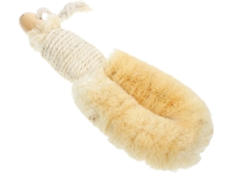 Escova De Banho Corporal Em Fibra Natural Com Cabo Madeira, Esfoliante Para Massagem Suave E Limpeza Profunda, Adequada