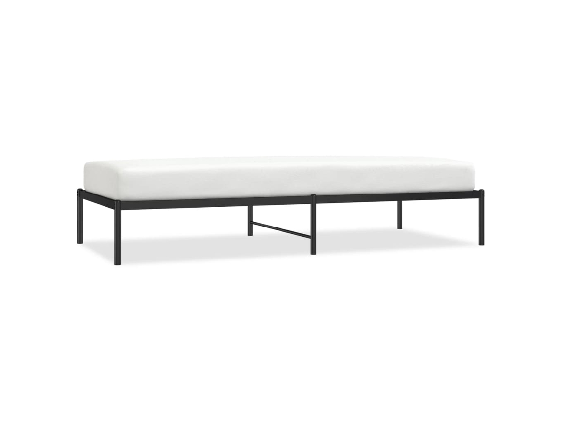 Bed Frame, Bed Frames Vidaxl Preto Aço (90 X 200 Cm)