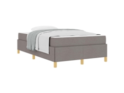 Estrutura de cama cinzento acastanhado 120x190 cm tecido MAISON EXCLUSIVE