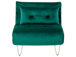 Sofá-cama BELIANI Vestfold de Veludo Verde 85x78x81
