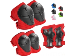 Conjunto de 2 Joelheiras AQUAFORGE, proteção anti impacto, resistentes ao desgaste, respiráveis, para ciclismo, esqui e patinação