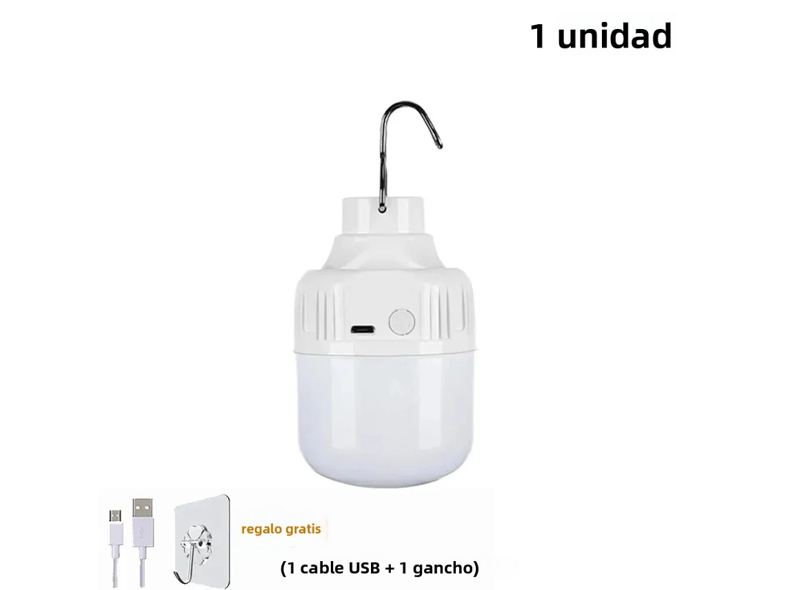 Luminária Led Externa Recarregável com Gancho MDUG (1 Unidade 80w)