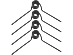 Conjunto De 4 Pequenas Molas De Torção Metálicas De 20x18 Mm Para Desmontagem