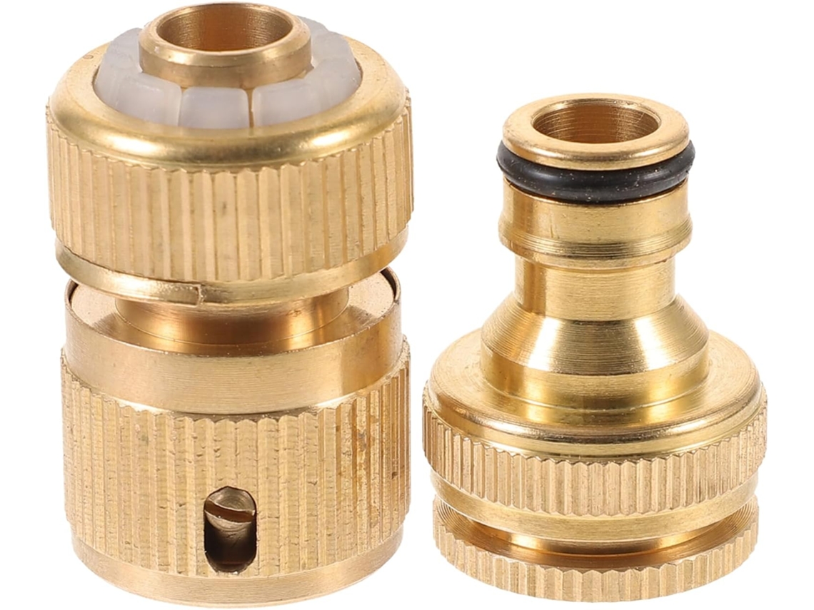 Conector De Engate Rápido Para Mangueira Jardim, Em Latão, Uso Com
