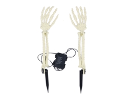 Mali garra de Esqueleto com Estaca Led Mão Fantasma Decorativa de Horror para Interior e Exterior