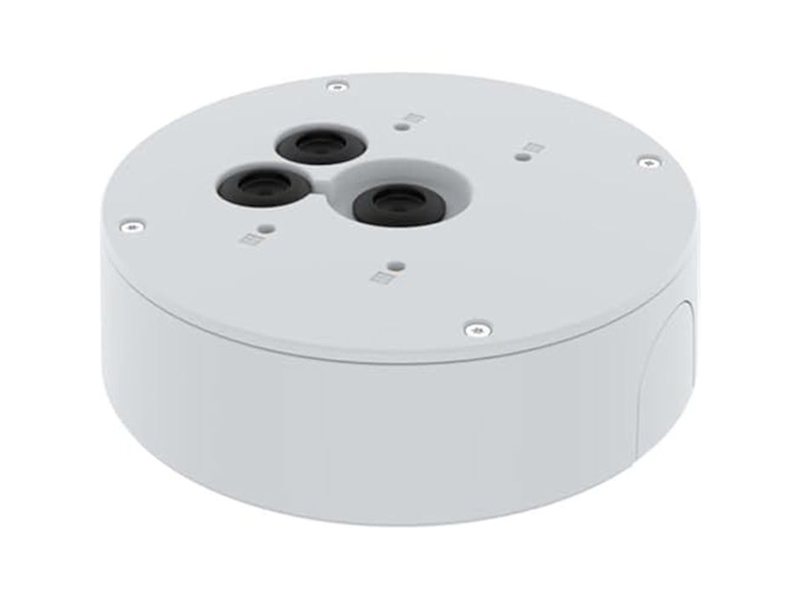 Caixa traseira branca Axis TQ3601 para duto de cabos de câmera interna/externa