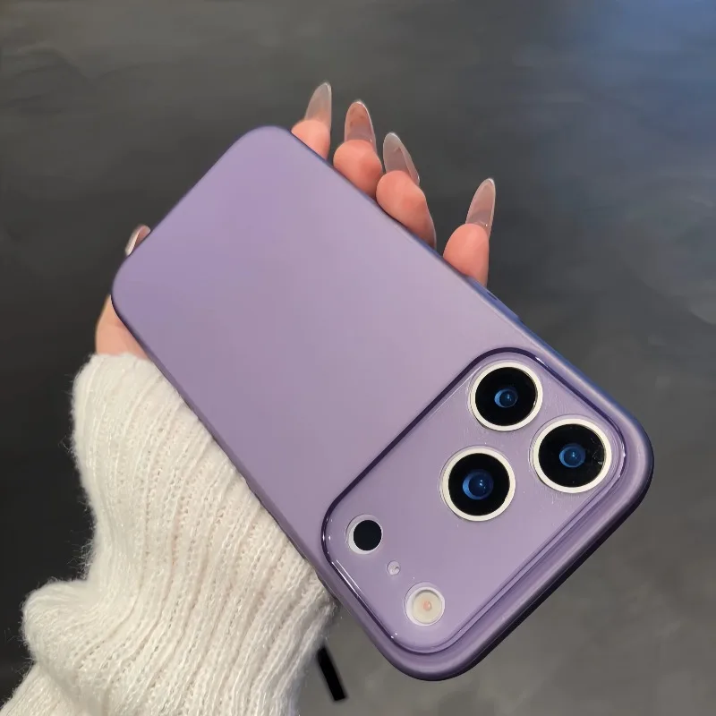 Capa Ultrafina De Tpu Para Iphone 17 Pro (roxo Escuro), Fosca E Semitransparente.