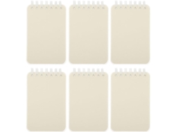 Conjunto De 6 Cadernos De Desenho Artístico A7 Com Espiral, Pequenos Páginas Em Branco, Tamanho Portátil Para