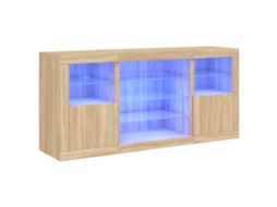 Sideboard, Sideboards Vidaxl Marrom Madeira Processada (n/a)