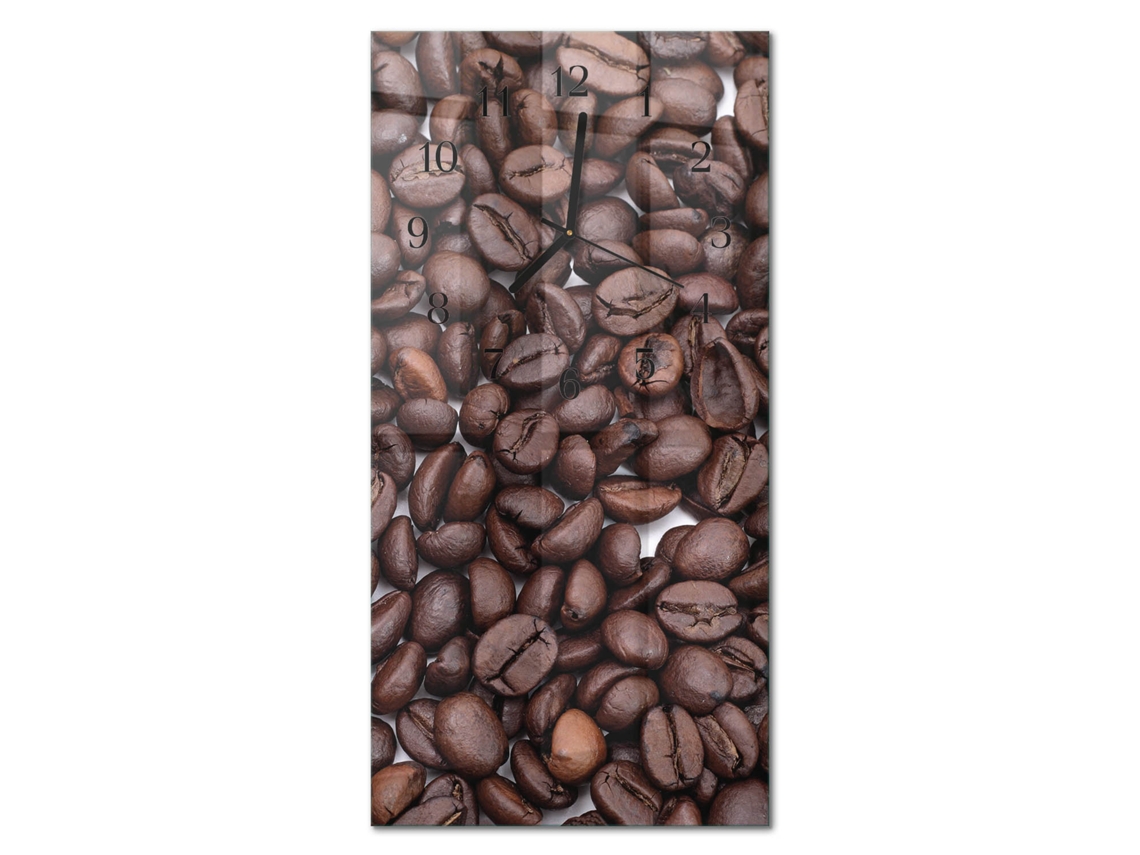 Relógio De Parede De Vidro Castanho Espelharte (30x60 Cm)