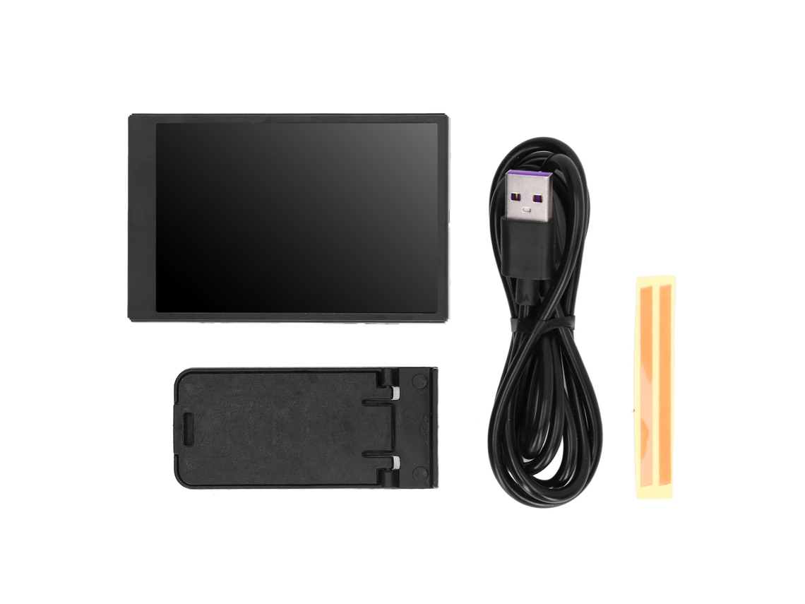 Monitor Ips 3.5 Polegadas Tela Secundária Type C para Mini Itx Case com Monitoramento de Cpu Gpu Ram Hdd