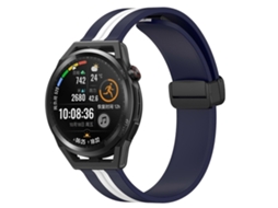 Pulseira De Silicone Dobrável Com Fecho Magnético Para Huawei Watch Gt Runner 22mm