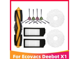 Substituição principal escova lateral hepa filtro mop pano para ecovacs deebot x1 turbo/omni robô aspirador de pó peças reposição acessórios