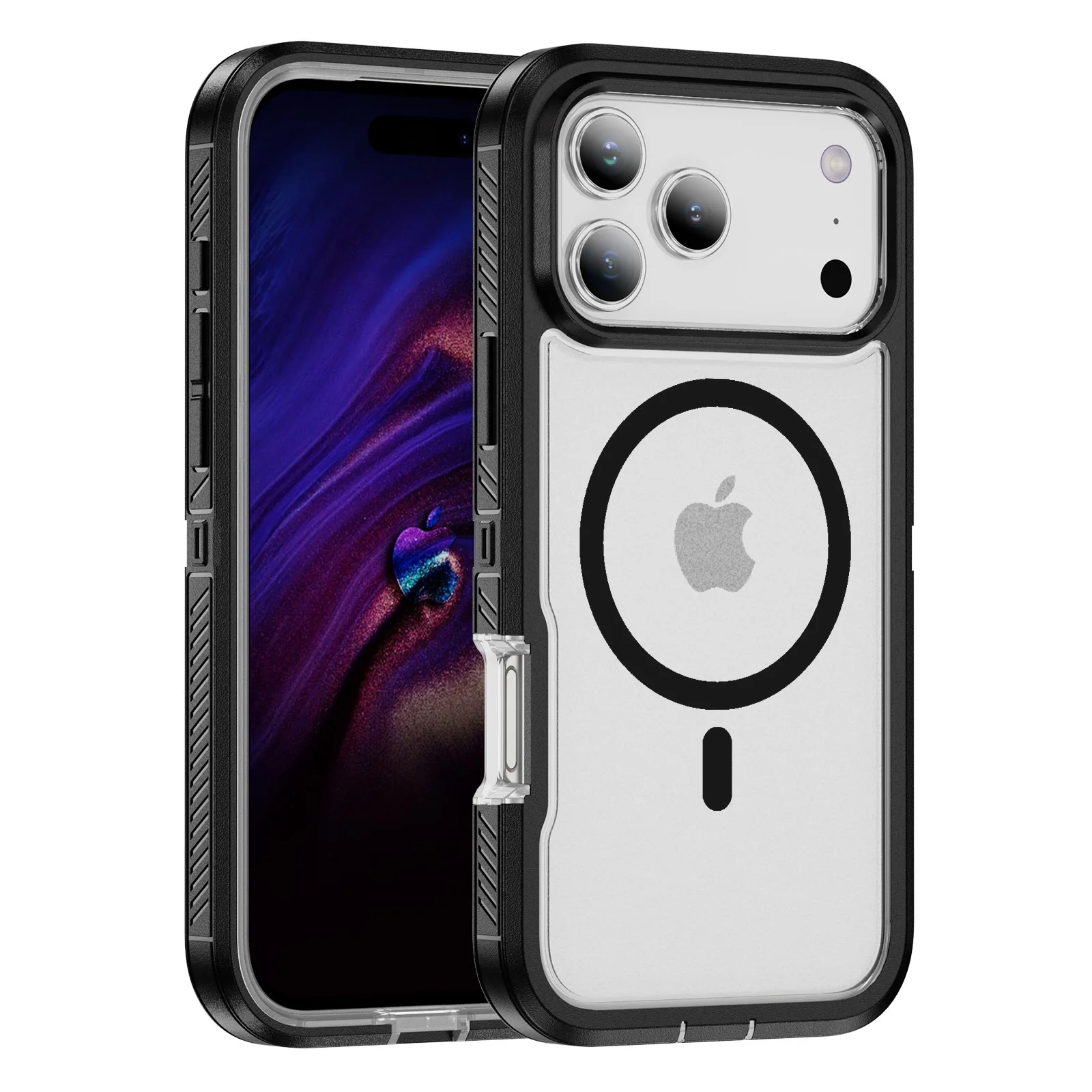 (preto, Iphone 14 Pro Max) Capa Protetora Antiderrapante De Nível Militar, Compatível Com Carregamento Magsafe.