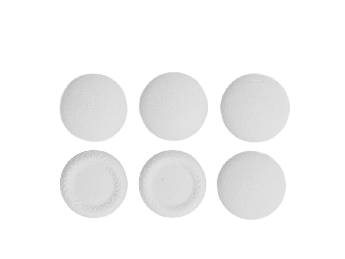 KIT de Capas Mali para Thumbstick, Acessórios de Grip, 6 em 1, Branco