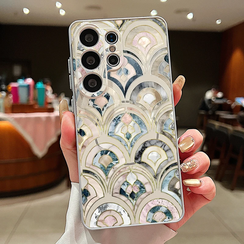 Capa Magnética Para Celular Samsung Com Estampa De Mármore (cinza) Para Galaxy S25