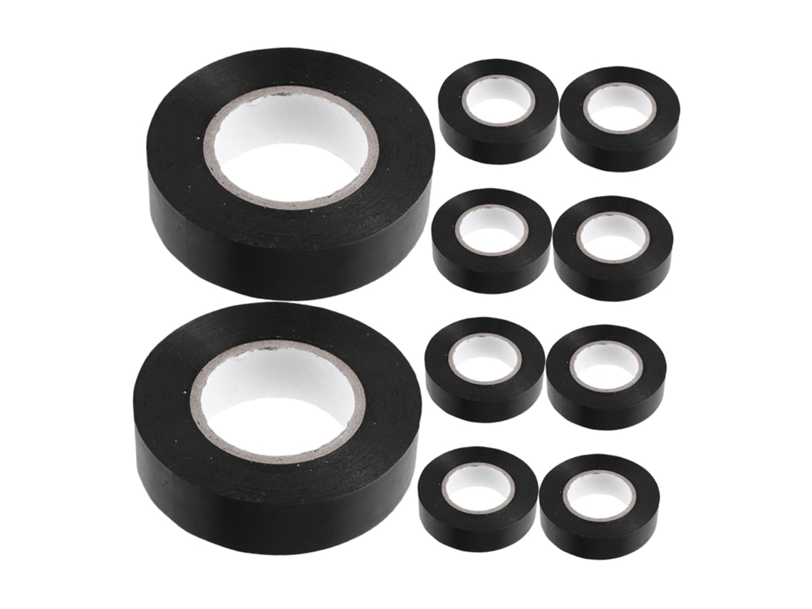 Magiclulu 10-rolos De Fita Isolante Elétrica Colorida Resistente Ao Calor Para Fiação Automotiva Ideal Eletricistas