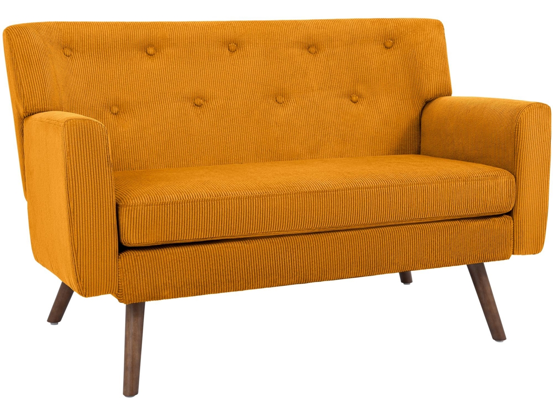 Sofa Kioni Em Bombazina Laranja