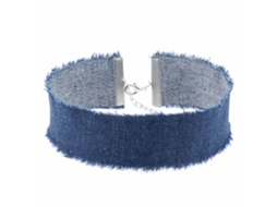 Colar Gola Borda Crua Camada Única Acessório Jeans Individual