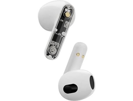 Auriculares Bluetooth True Wireless STREETZ T150 (In Ear - Microfone - Branco)