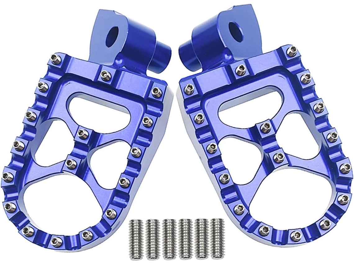 Pedaleiras de Motocicleta Usinadas em Cnc para Yz65 85 125 Motocicletas Design Serrilhado Oferece Aderência