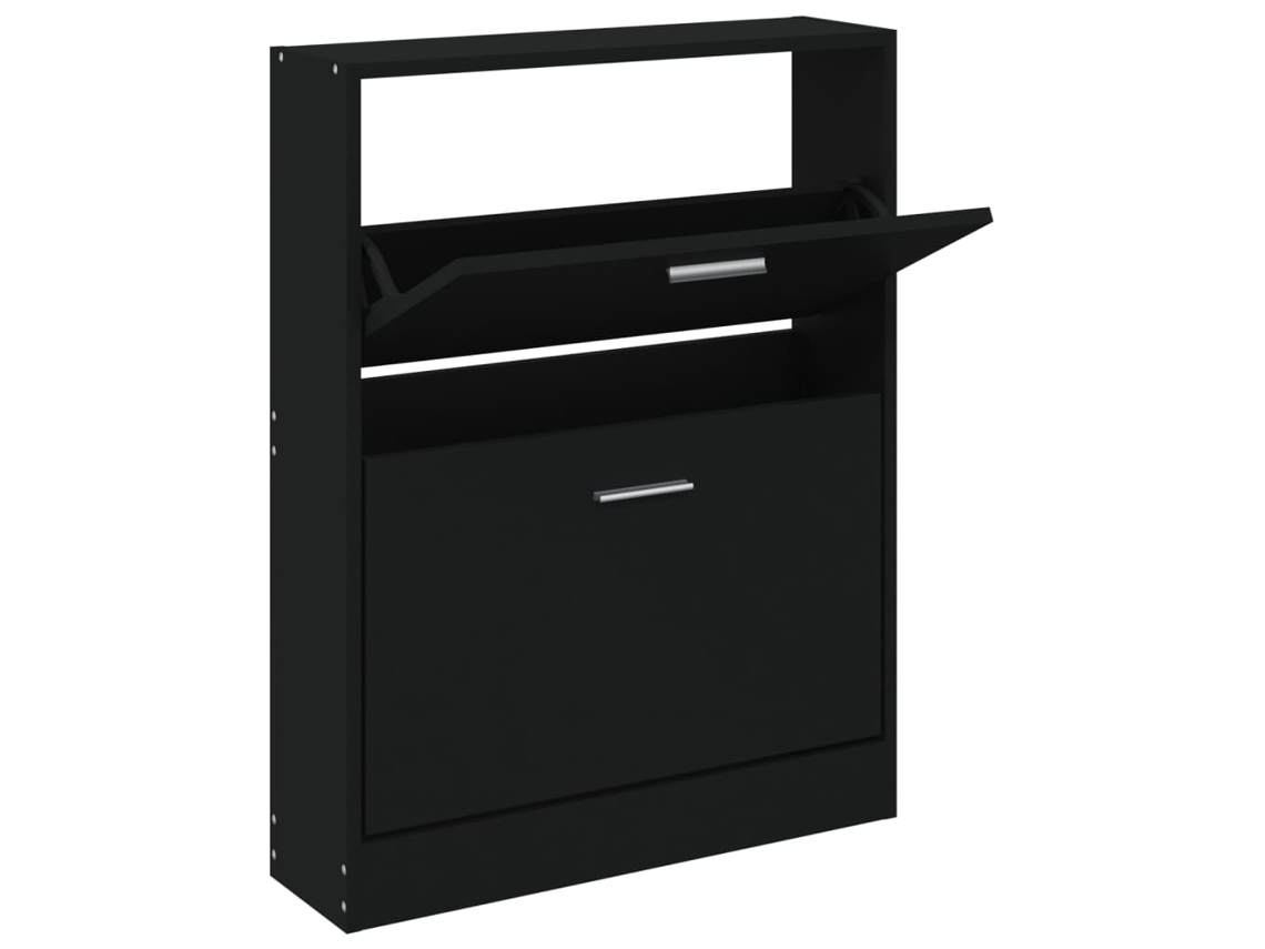 Shoe Cabinet, Shoe Cabinets Vidaxl Preto Madeira Processada (n/a)