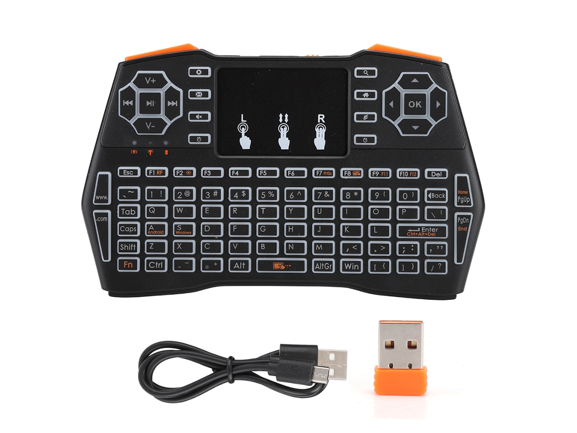 Teclado Usb Sem Fio Com Iluminação Viboton I8 Plus