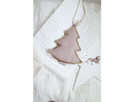 Pendente de Linho MOI MILI Pink Christmas Tree 90x135 cm