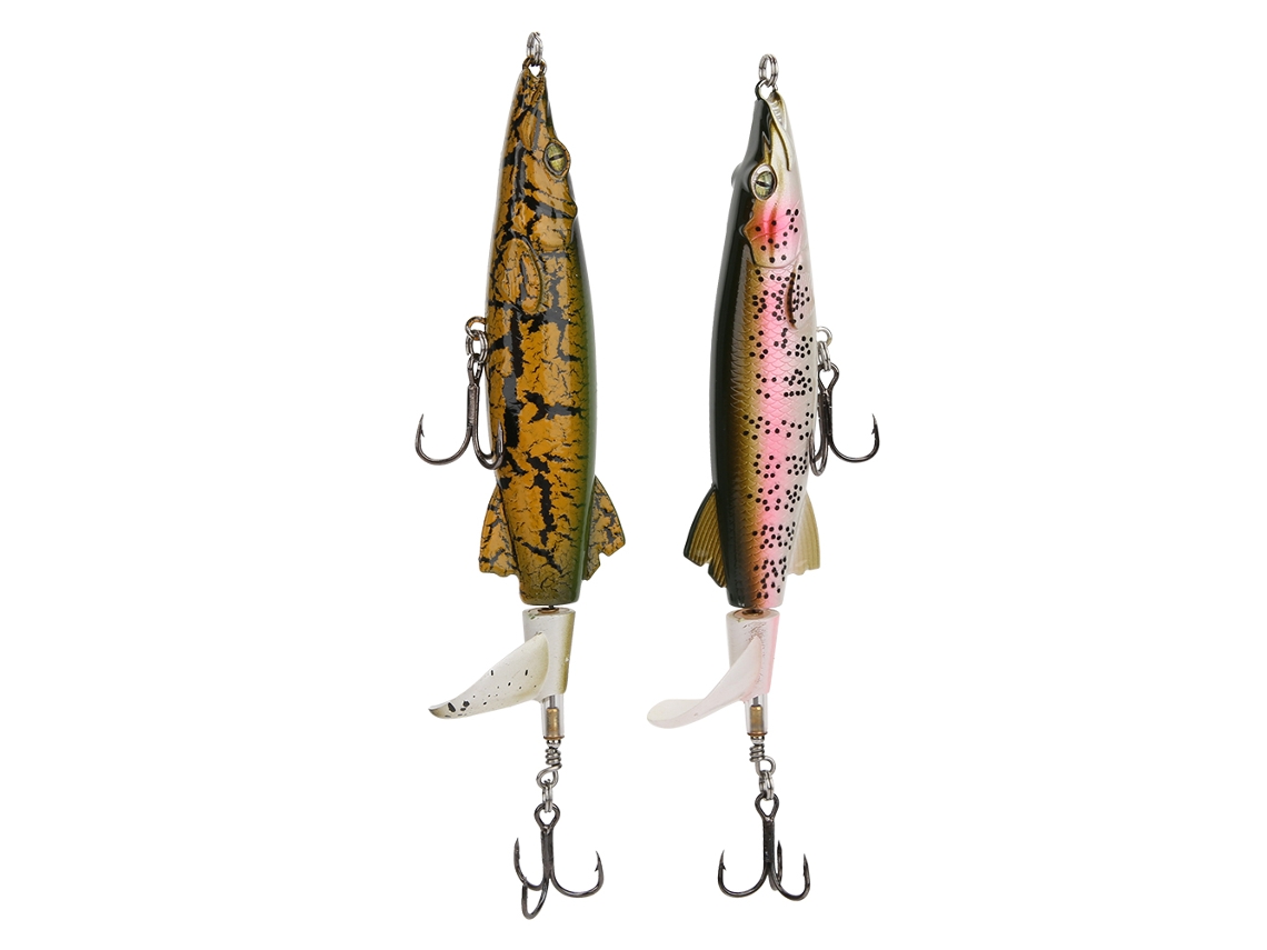 Lure Bait (floating Fish Lure, Bionic Artificial Bait) 2-piece Set 13cm Propeller Tractor Popper Surface Lure